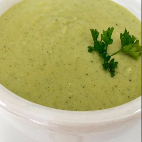 Cream of brocoli / Crème de broccoli (soup)
