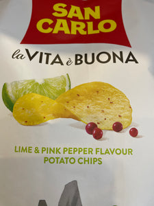 SAN CARLO CHIPS LIME&PINK PEPPER