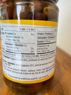 OLIVES TAGGIASCA DÉNOYAUTÉES BELLA